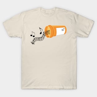 Music is my Medicine Prescription Bottle T-Shirt